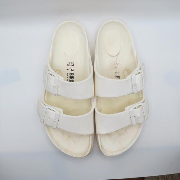Birkenstock Womens Arizona EVA White Casual Sandals Size US 6.5 UK 4.5 EU 37 - Picture 7 of 8